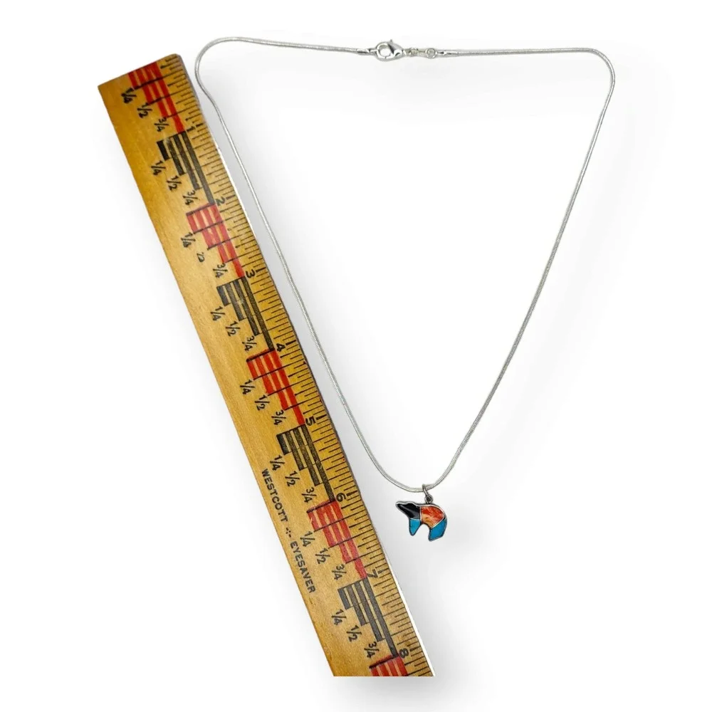 DA Pendant Necklace Sterling Silver 925 18
